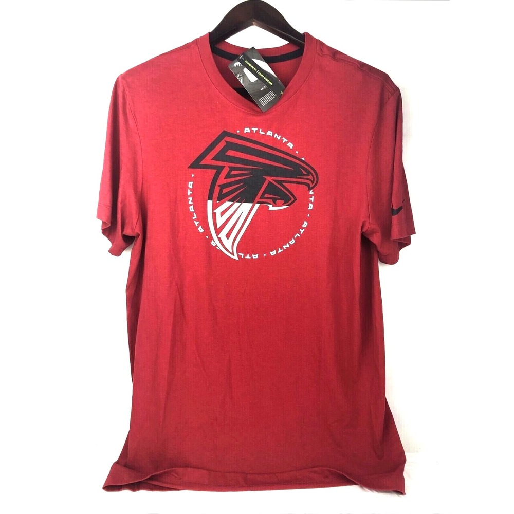 Nike NFL Atlanta Falcons Men's T Shirt Red Graphic Short Sleeve Size Medium - Picture 1 of 11